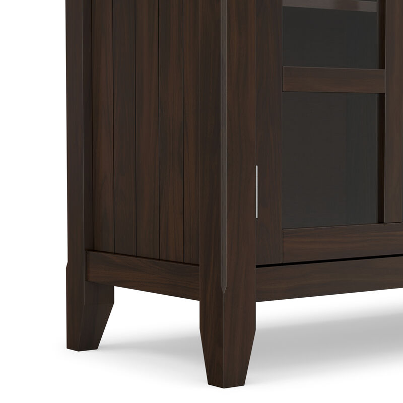 Acadian SOLID WOOD 62 inch Wide Transitional Wide Storage Cabinet in Brunette Brown image number 9
