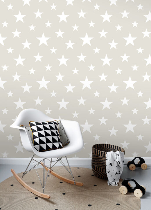 Amira Taupe Stars Wallpaper