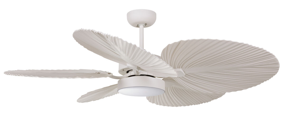 Lucci Air Bali 52" Outdoor Indoor/Outdoor Ceiling Fan with Light and Remote, Modern Tropical Ceiling Fan with Lights, Damp Rated, Energy Efficient DC Motor