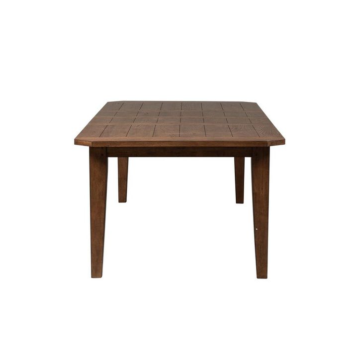 Liberty Furniture Hearthstone Ridge Rectangular Leg Table in Tobacco
