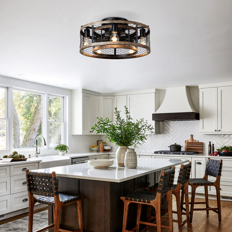 ELEMENT ACE Efficient Cage Ceiling Fan With Remote Control And Quiet Motor For Indoor Spaces image number 4