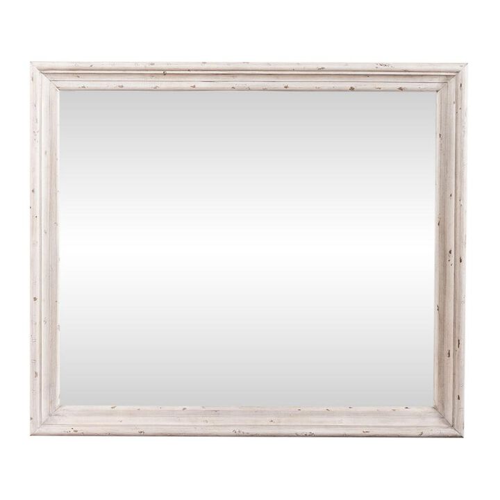 Liberty Furniture Big Valley Mirror in Brownstone w/ Heavy Distressing