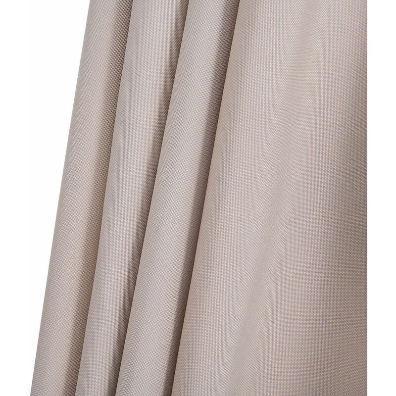 Meridian Furniture Fiji Beige Fabric / Matte White Aluminum Patio Umbrella with Base Sets