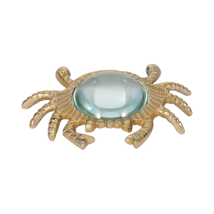 7" Crab Magnifying Glass, Gold