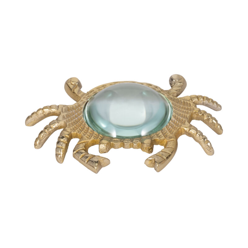 7" Crab Magnifying Glass, Gold image number 0