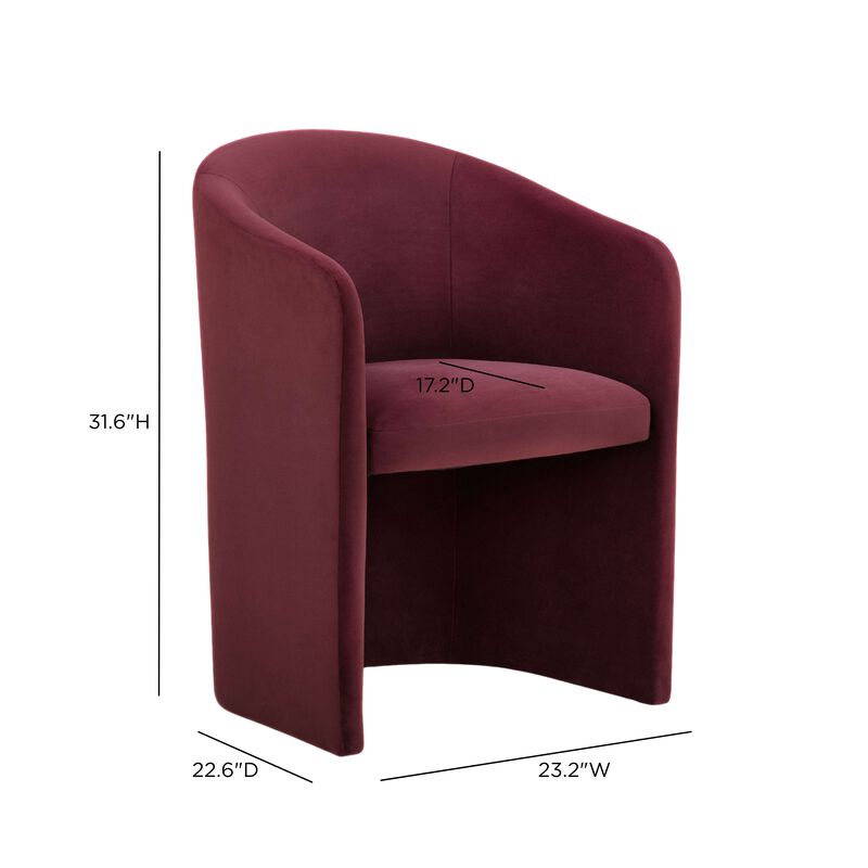 Seraphina Chocolate Brown Performance Velvet Dining Chair image number 5