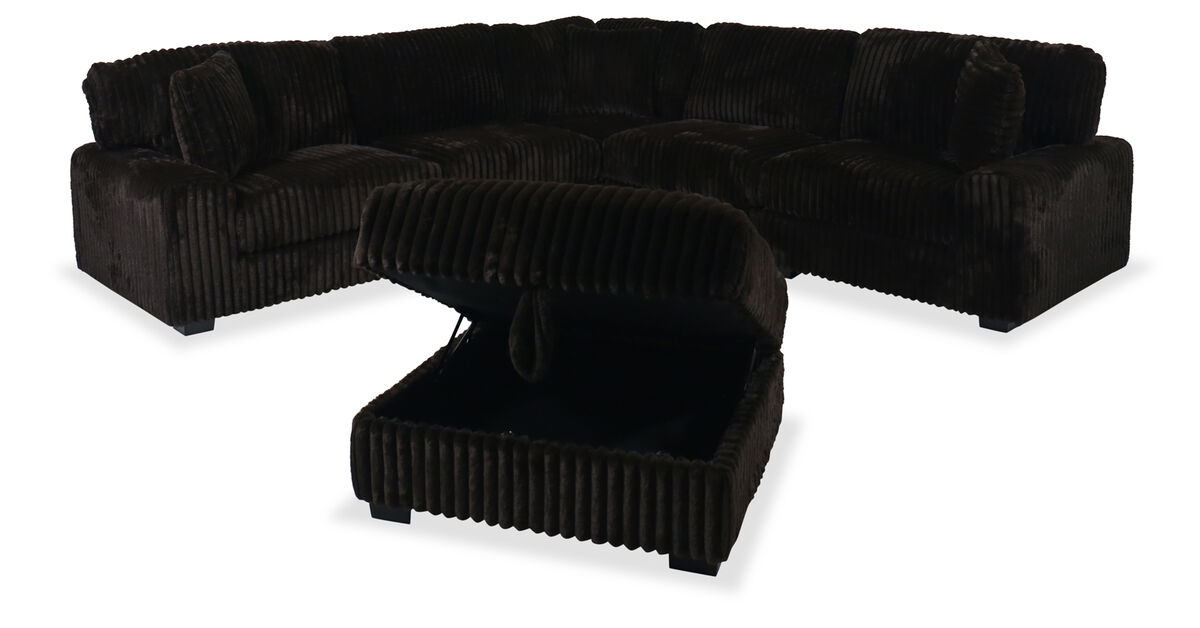 Nightfall 5‑Piece Sectional and Ottoman