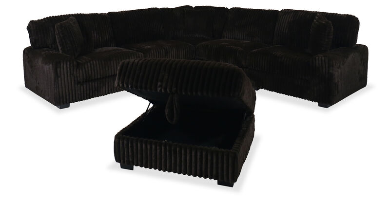 Nightfall 5‑Piece Sectional and Ottoman image number 1