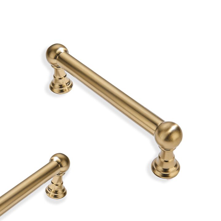 ZAUYX 10 Pack 3 Inch Hole Center Champagne Bronze Cabinet pulls Solid Heavy Duty Drawer Handles Dresser Handles Cabinet Handles