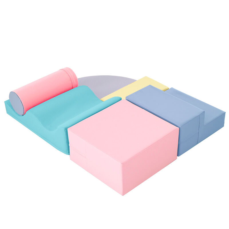 Merax Soft Climb and Crawl Foam Kids Playset 6 in 1