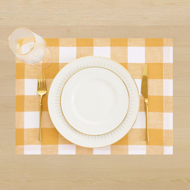 Linen Placemats - Buffalo Check image number 2