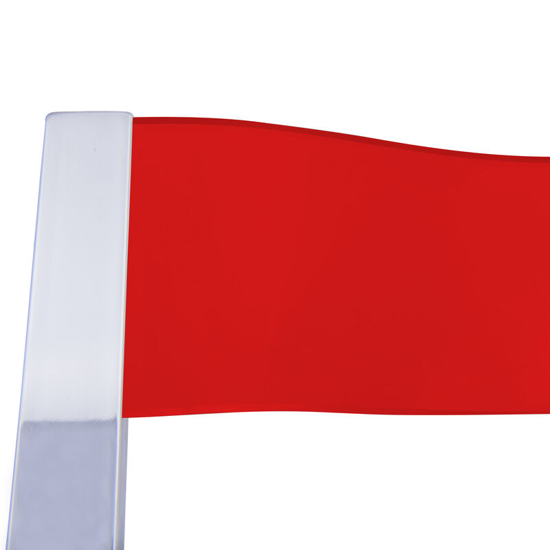 LeisureMod Menno Folding Dining Chair with Stainless Steel Frame, Compact and Durable Design for Kitchen, Balcony, Patio, Garden, Office, or Event Use