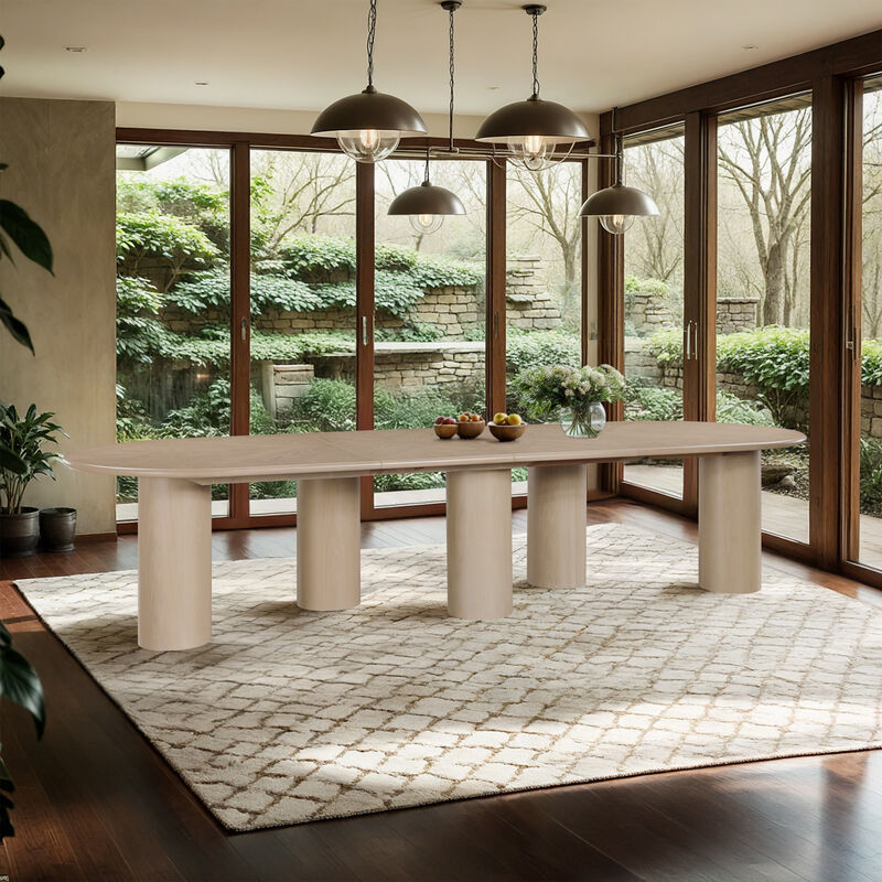 Meridian Furniture Dolan Oak Dining Table image number 1