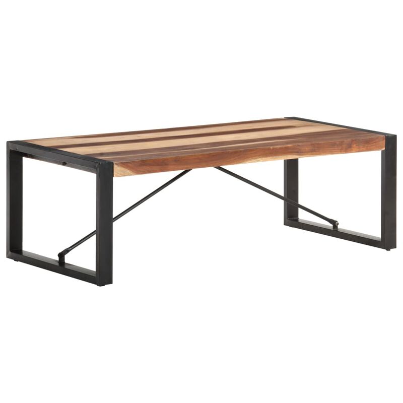 vidaXL Coffee Table 47.2x23.6x15.7 Solid Wood with Sheesham Finish