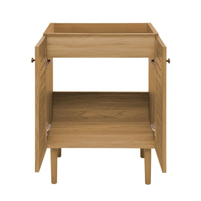 Bron 24" Freestanding Bathroom Vanity Cabinet without Top in Golden Oak image number 3