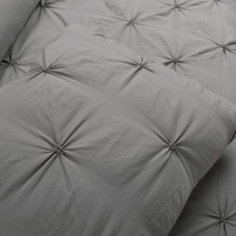 Ravello Pintuck BIAB Soft Reversible Printed Comforter 7-Pc Set