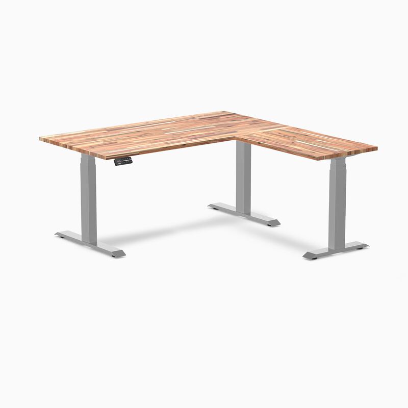 Desky Softwood L-Shape Sit Stand Desk image number 5
