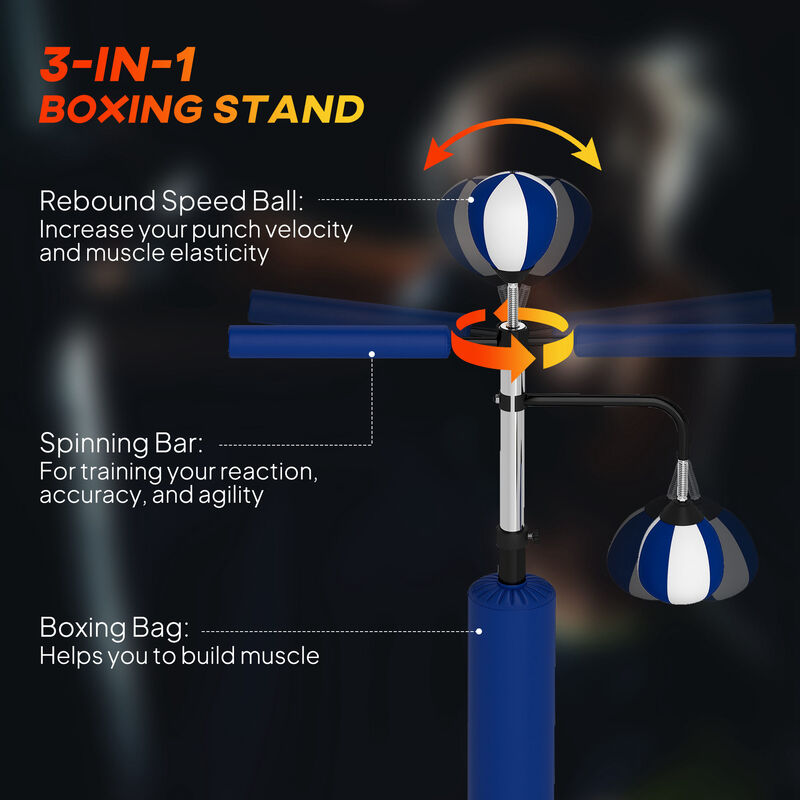 Hivvago Speed Punching Bag Stand for Home Boxing Workouts image number 3