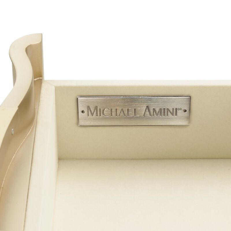 Michael Amini Malibu Crest End Table - Blush