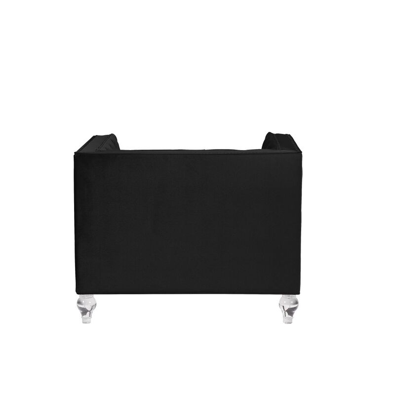 Heibero Chair, Black Velvet image number 5