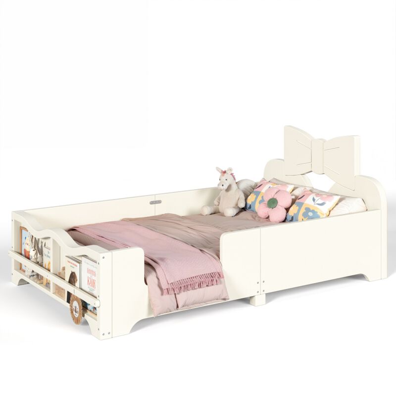 Cugwob Bowknot‑Cutout Kids Low Platform Bed image number 8