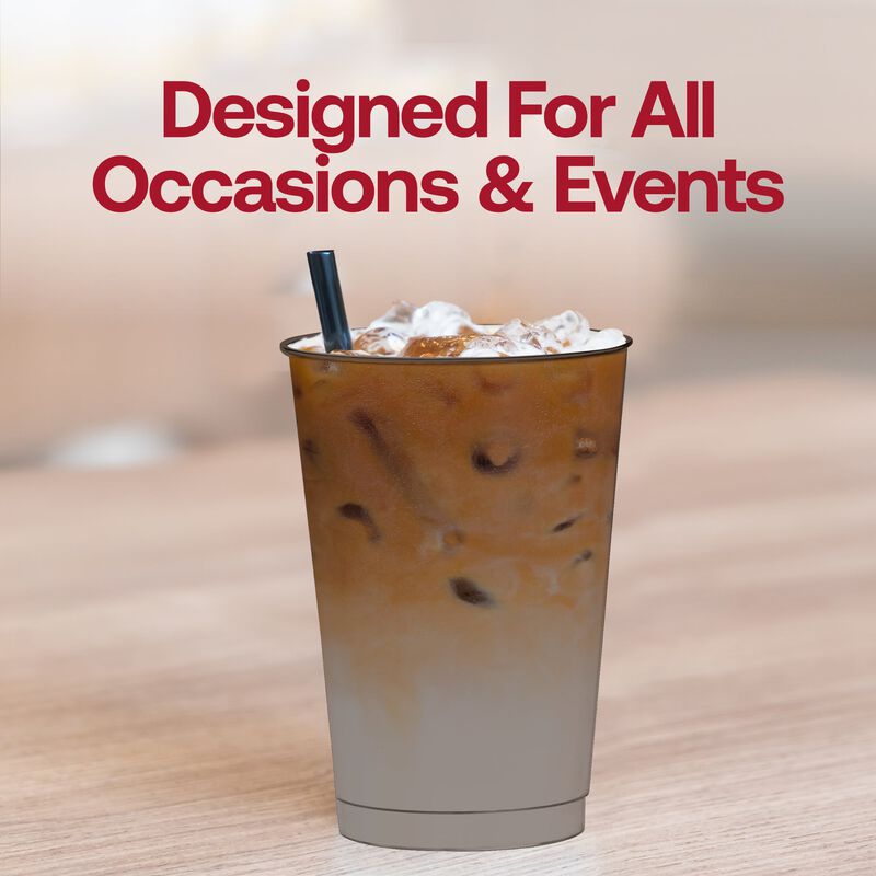12 oz. Clear Black Plastic Party Cups (240 Cups) image number 7