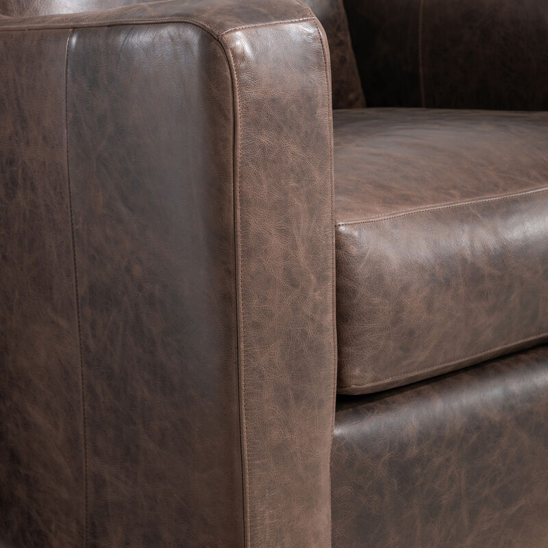 Ventura Leather Swivel Chair image number 5