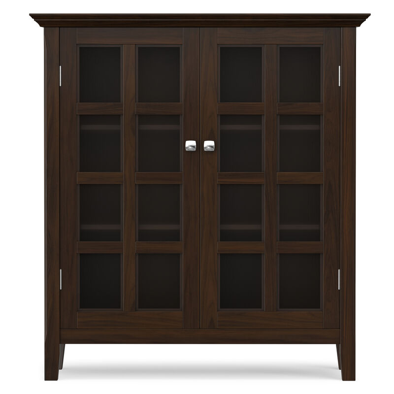 Acadian 39 inch Wide Solid Wood Transitional Storage Cabinet in Brunette Brown image number 3