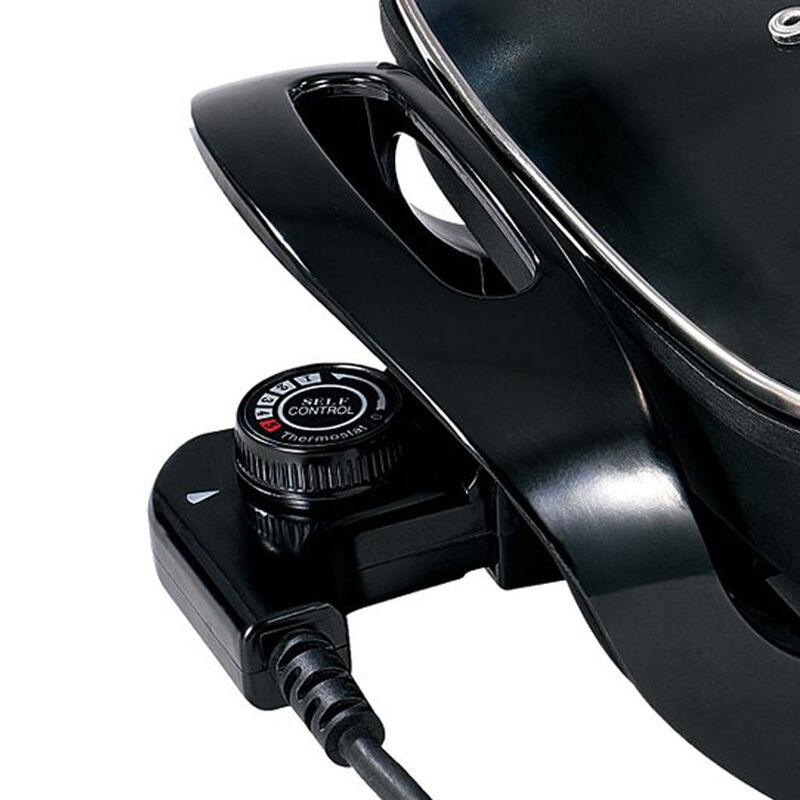 Brentwood 12 in. Electric Skillet with Glass Lid in Black