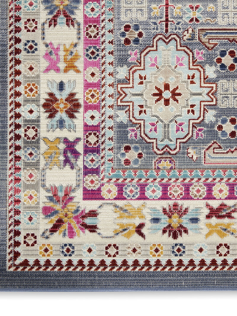 Vintage Kashan VKA05 Gray/Multicolor 2' x 6' Rug