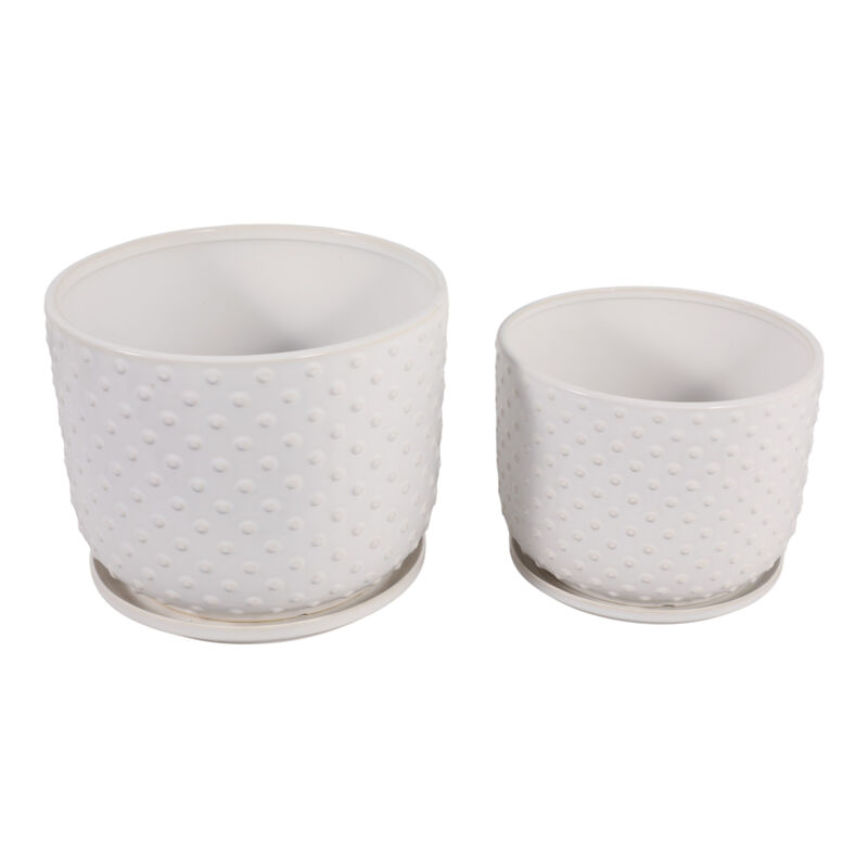 S/2 10/12" Dotted Planter image number 3
