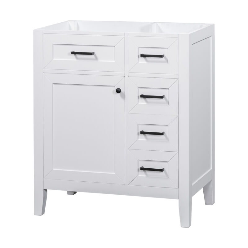 30" Freestanding Bathroom Vanity Base Without Sink image number 7