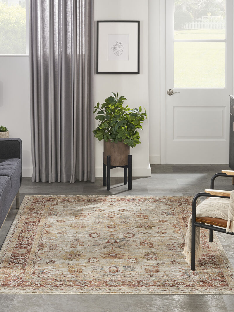 Sahar SHR02 Ivory 3'11" x 5'11" Rug