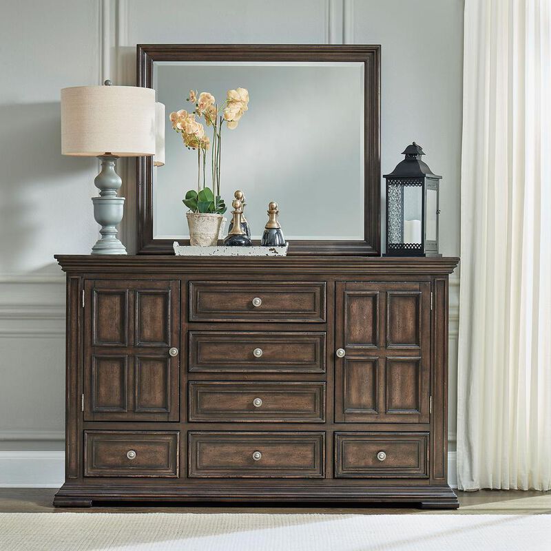 Liberty Furniture Big Valley Dresser & Mirror in image number 4