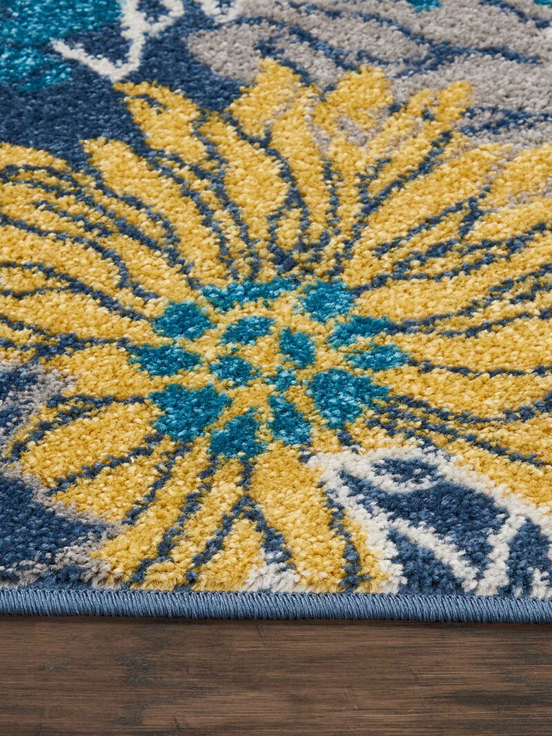 Passion PSN17 Blue 1'10" x 6' Rug image number 3