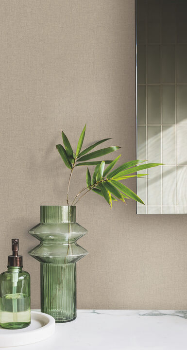 Gypsy Weave Beige & Brown Wallpaper (Set of 2)
