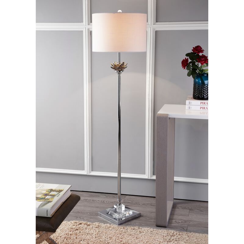 Amelia Crystal / Metal LED Floor Lamp