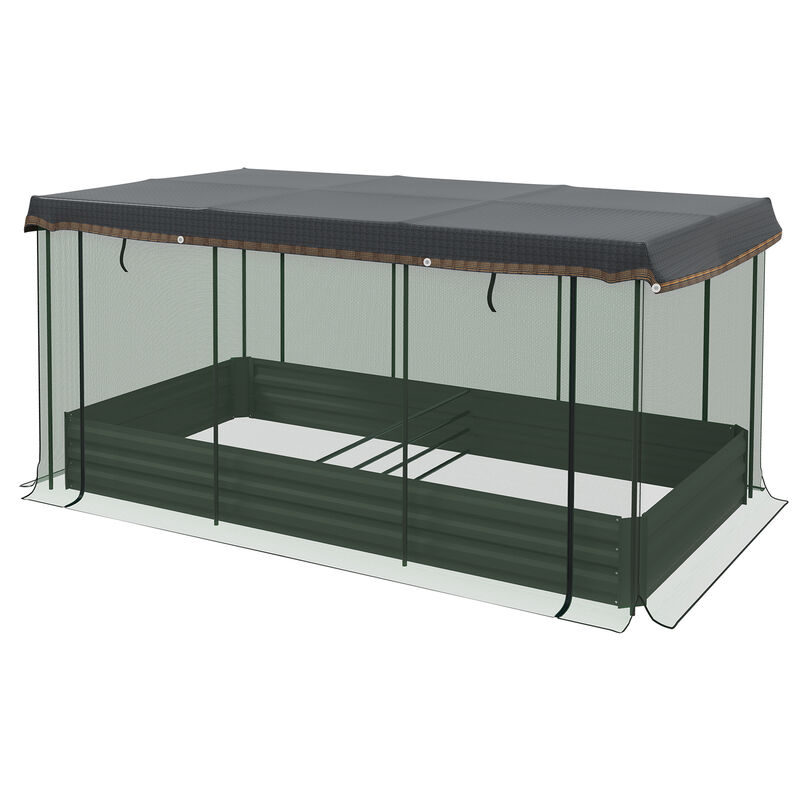 Hivvago Elevated Garden Bed with Protective Shade image number 0