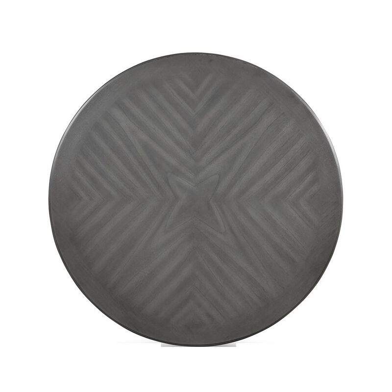 New Classic Furniture Amy 5-Piece Wood Round Counter Set with 4 Chairs in Gray image number 5