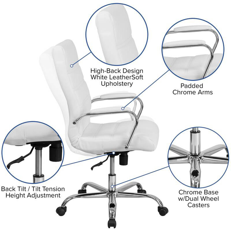 Flash Furniture  High Back  Leather Executive Swivel Chair image number 7