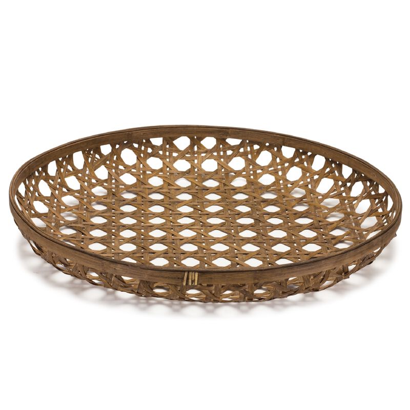 Wicker Tray for Stylish Tabletop and Storage Solutions