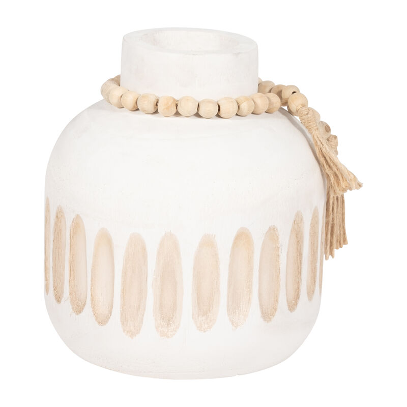8" Round Ridged Vase image number 2