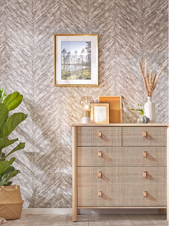 Madoka Sterling Chevron Wallpaper (Set of 2)