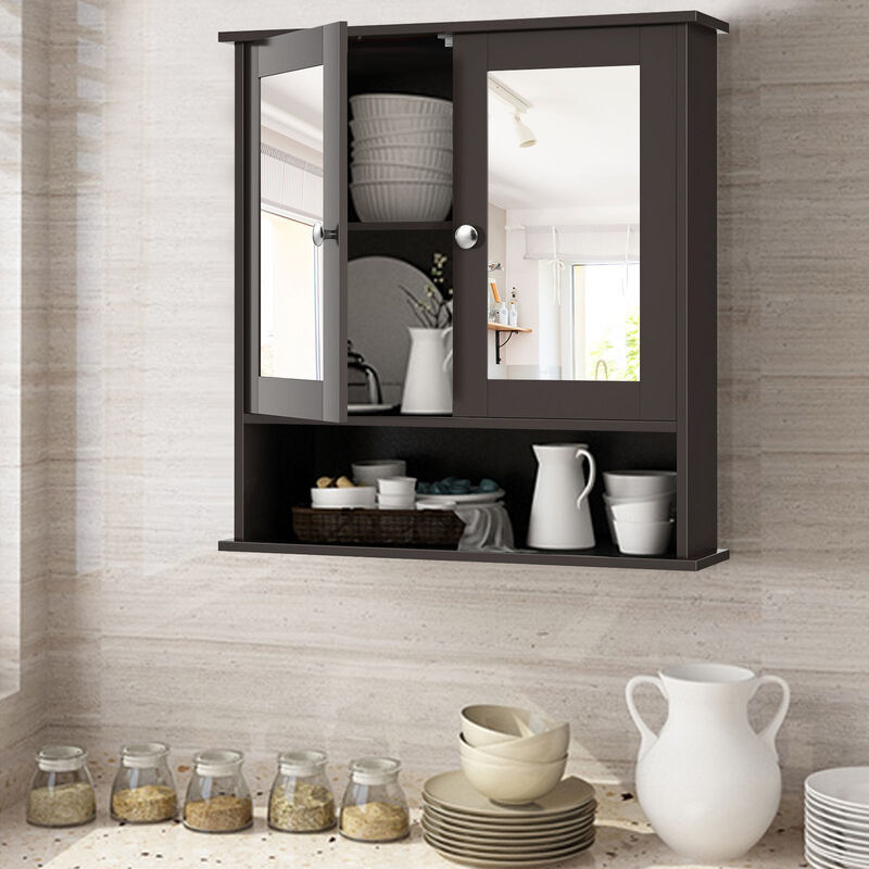 Bathroom Wall Mount Mirror Cabinet Organizer For Bathroom