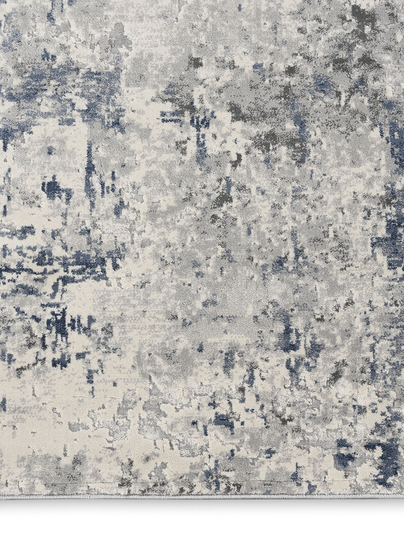 Rustic Textures RUS07 Ivory/Gray/Blue 2'2" x 7'6" Rug image number 3
