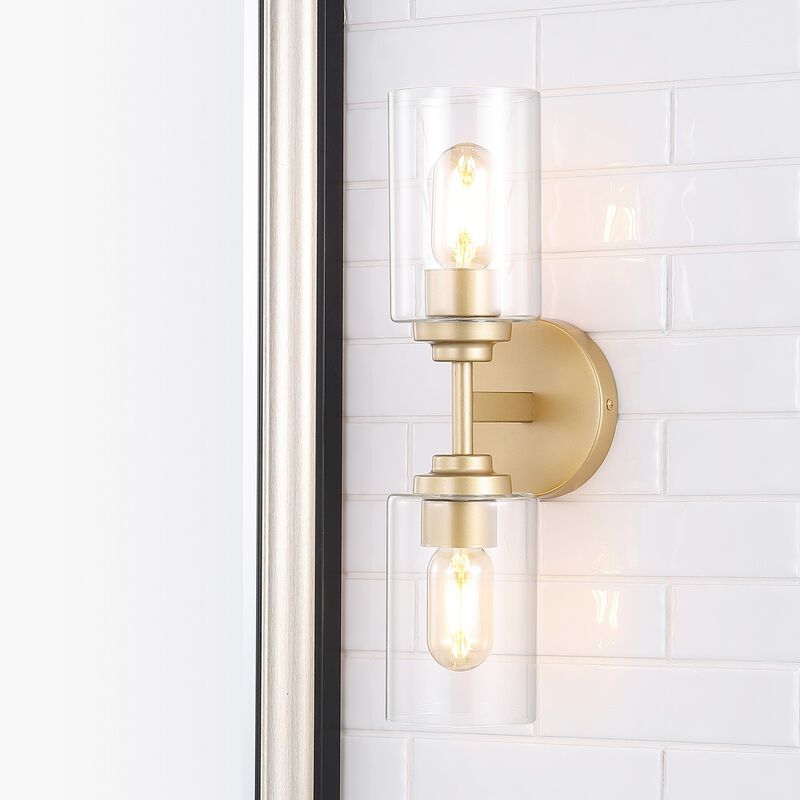Juno Farmhouse Industrial Iron Cylinder LED Sconce
