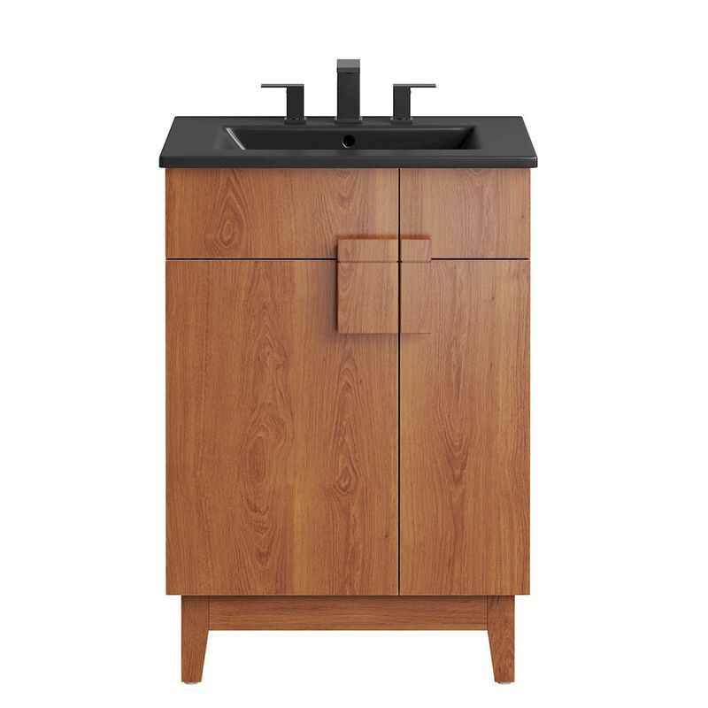Modway Miles Vanity, Black Walnut image number 7