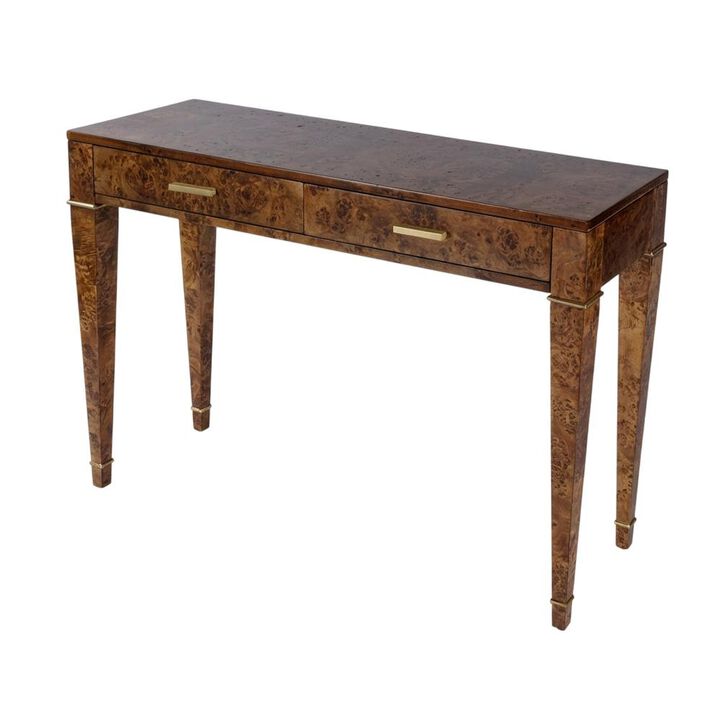 Butler Specialty Kai 2 Drawer 45" Burl Wood Console Table