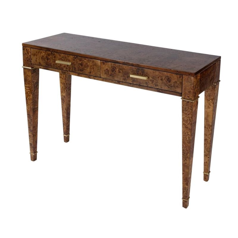Butler Specialty Kai 2 Drawer 45" Burl Wood Console Table image number 0