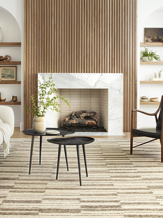 Polly POL04 Beige/Tobacco 8'6" x 11'6" Rug